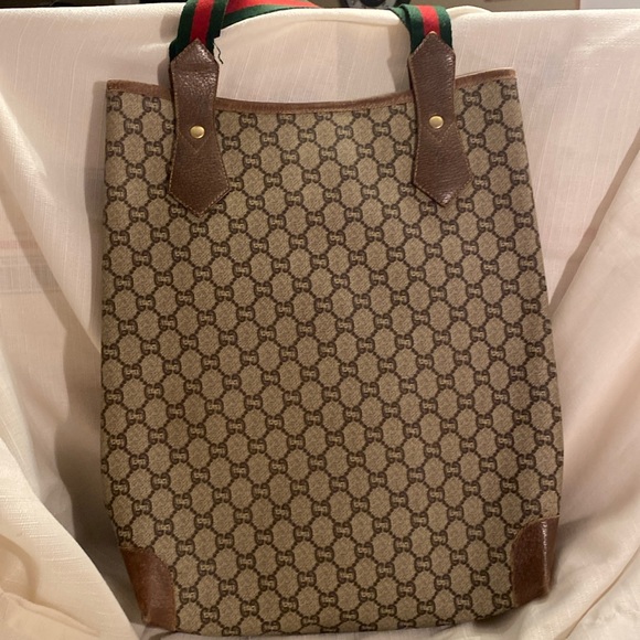 VINTAGE GUCCI GG PLUS Monogram TOTE Bag. - Picture 2 of 13